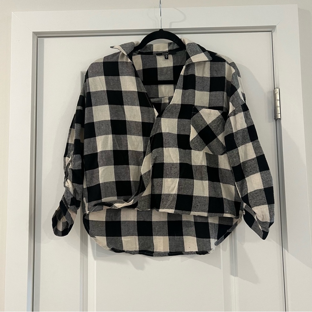 Black & White Plaid Flannel